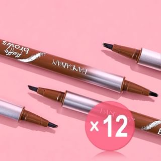 HANDAIYAN - Wild Waterproof Liquid Brow Pen - 5 Colors (x12) (Bulk Box)