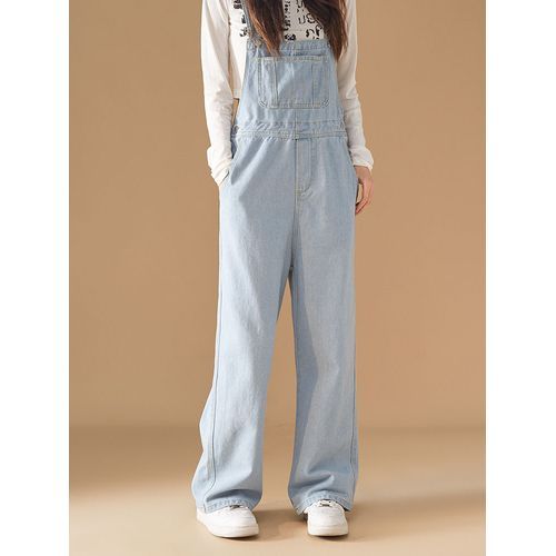 Loose fit denim dungarees sale