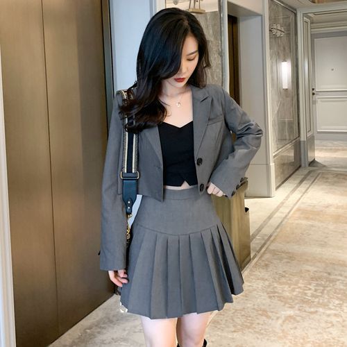 2-Piece Tweed Jacket & Skirt Set - Luxy USA | New York & Company