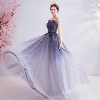 Gradient top ball gown