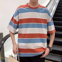 Wescosso - Round-Neck Striped Top Wescosso - Round-Neck Striped Top
