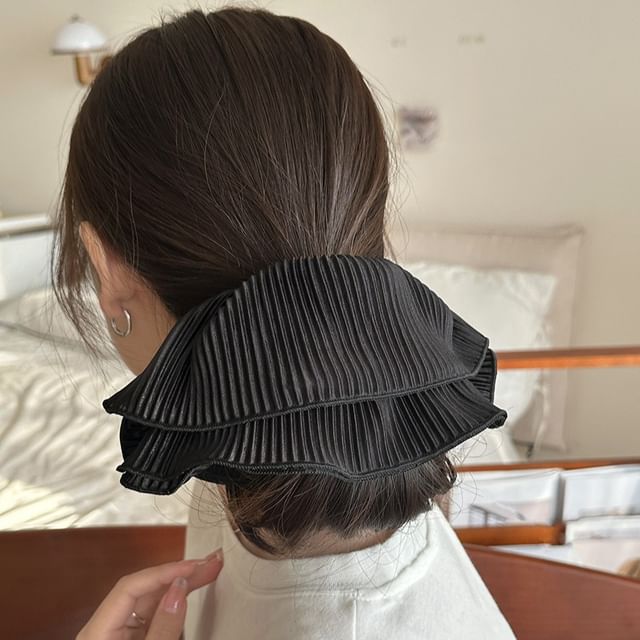 Sesori-Plain Accordion Fabric Scrunchie