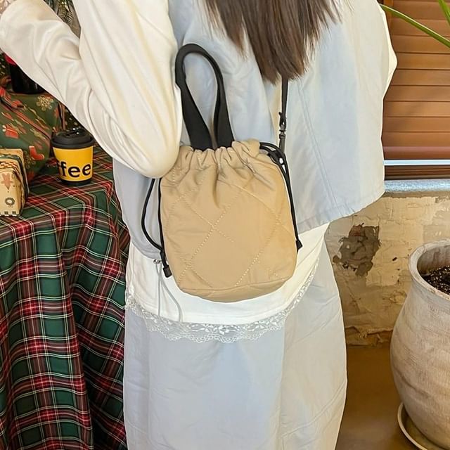 Chestnut Party-Quilted Crossbody Bag