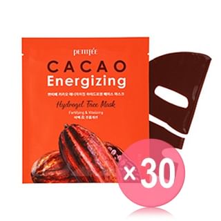 PETITFEE - CACAO Energizing Hydrogel Face Mask Set (x30) (Bulk Box)