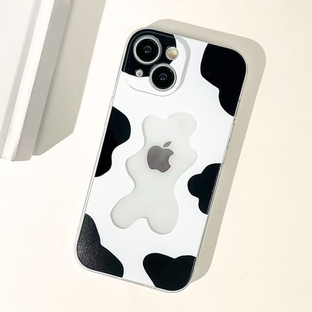 Japilavio - Milk Cow Print Phone Case - iPhone 15 Pro Max / 15 Pro / 15  Plus / 15 / 14 Pro Max / 14 Pro / 14 Plus / 14 /