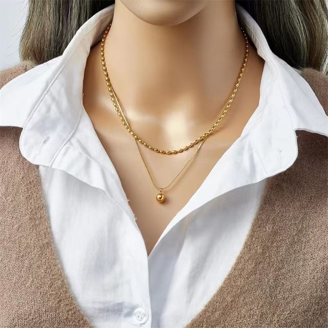 Gaya-Layered Beaded Necklace