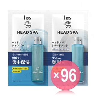 h&s - Head Spa Extra Moist Care Shampoo & Treatment Trial Set (x96) (Bulk Box)
