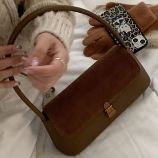 Fran San-Faux Leather Flap Shoulder Bag