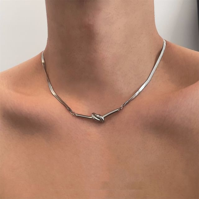 Lilafey-Knot Stainless Steel Choker