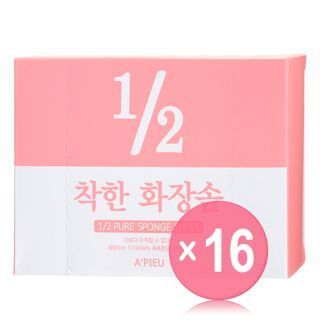 A'PIEU - 1/2 Pure Sponge Sheet 120pcs (x16) (Bulk Box)