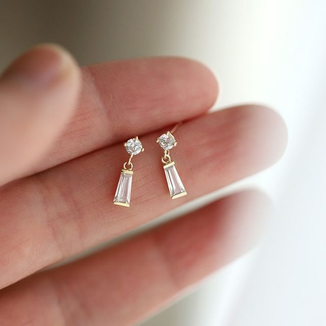 Seirios-Rhinestone Drop Earring