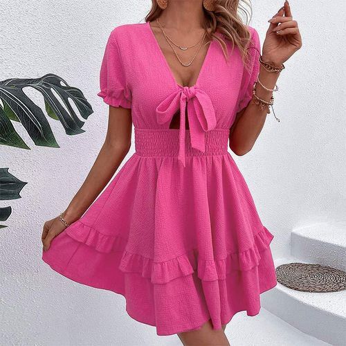 Tie front mini outlet dress