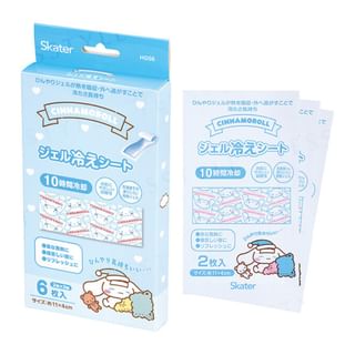 Skater - Sanrio Cinnamoroll & Kuma-san Cooling Gel Sheet 6 pcs