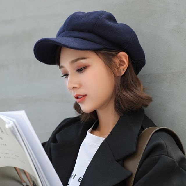 Anavanda-Plain Newsboy Cap