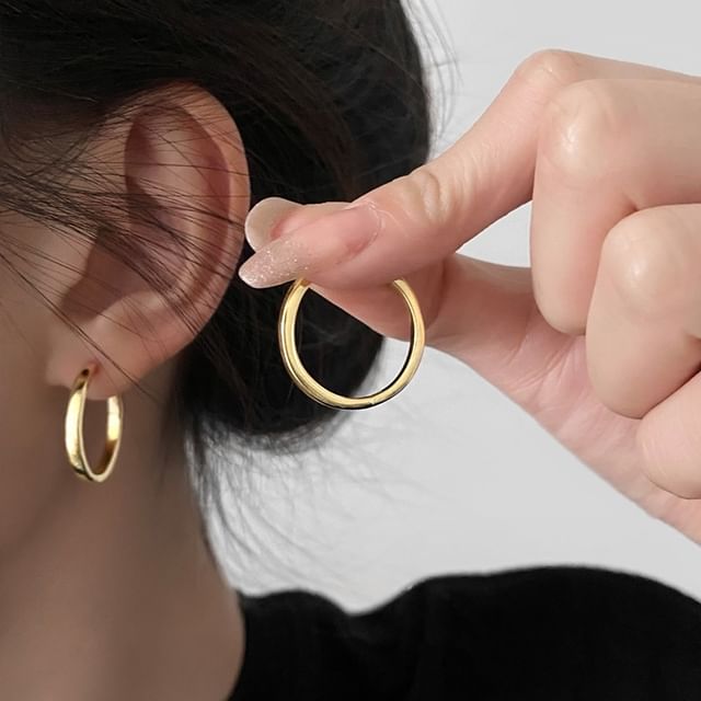 Jael-Alloy Hoop Earring