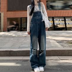 Eiffekee - Wide Leg Denim Dungaree