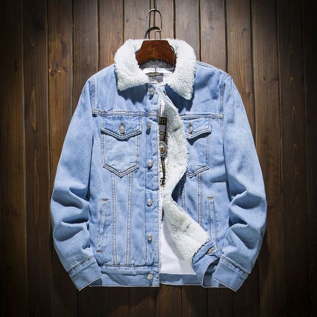 Aozora-Fleece Lined Denim Jacket