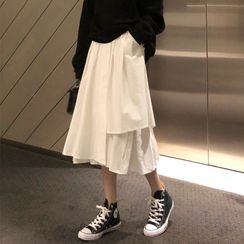 Magma - Layered Midi A-Line Skirt Magma - Layered Midi A-Line Skirt