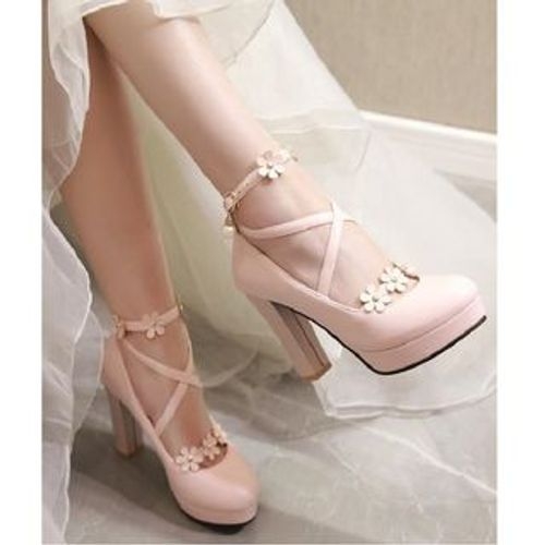 Freesia BlockHeel Platform Pumps YesStyle