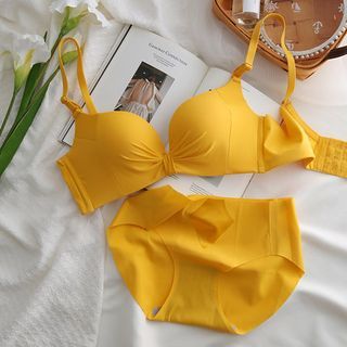The Beginner Bra Panty Set (Yellow - Mint) – Qiwion
