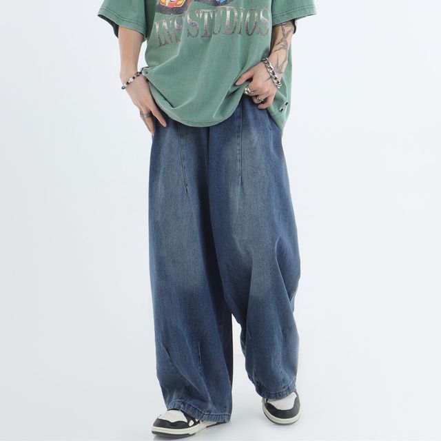 Banash-Washed Baggy Jeans