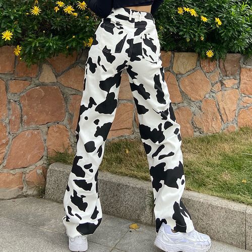 Cow print best sale cargo pants