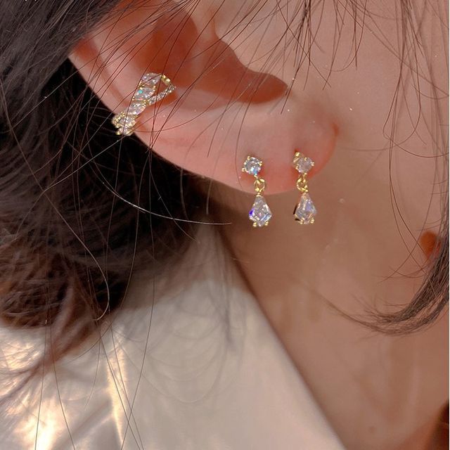 Kiren-Rhinestone Alloy Dangle Earring