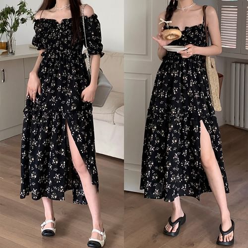 Cold shoulder spaghetti strap dress store