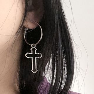 Egirl cross online earrings