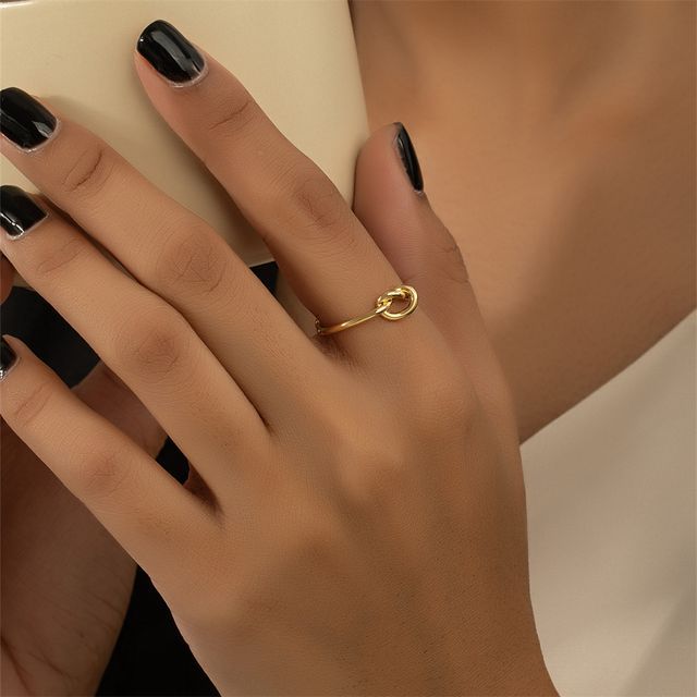 Jael-Knot Alloy Open Ring