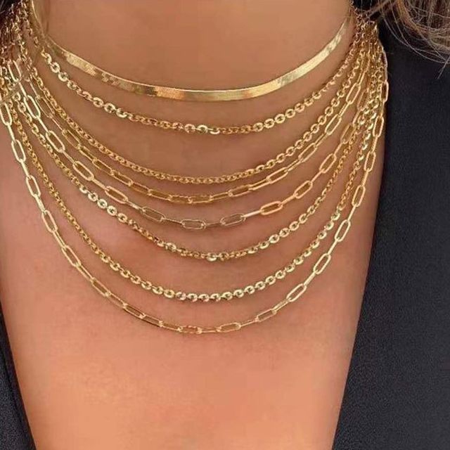 Sharkkira-Layered Chain Necklace