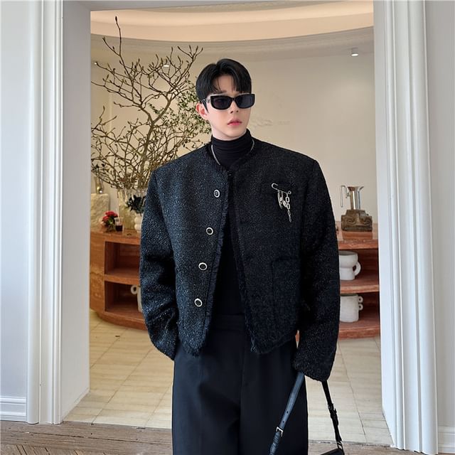 Freehop-Long-Sleeve Plain Coat