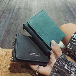 RAINBOWXX - Faux Leather Trifold Zipper Wallet RAINBOWXX - Faux Leather Trifold Zipper Wallet
