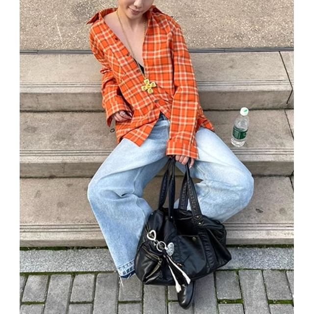 Alfie-Plaid Button-Up Shirt