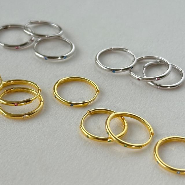 Hansha-CZ Huggie Earring