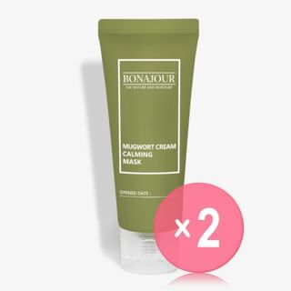 BONAJOUR - Mugwort Cream Calming Mask 2pcs Bundle Set