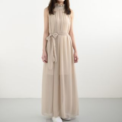 Eloqueen - Halter Ruffle Evening Gown Eloqueen - Halter Ruffle Evening Gown