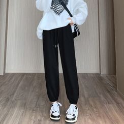 Korean High Waist Harem Baggy Pants Women For Women White/Blue, Loose Fit,  Drawstring Closure, Casual And Comfortable, Sports Street Baggy Pants Women  In Sizes S XL 211112 From Dou02, $19.07