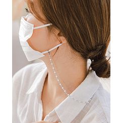 Miss21 Korea - Faux-Pearl Face Mask Strap Miss21 Korea - Faux-Pearl Face Mask Strap