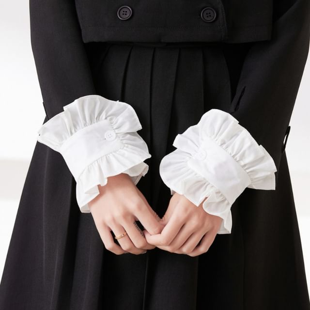 MIOW-Plain Ruffle Detachable Cuff
