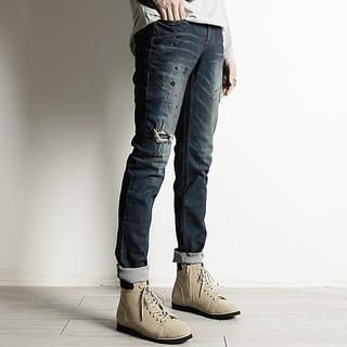 Rememberclick - Distressed Jeans | YesStyle