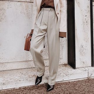 Bordados-Straight Leg Dress Pants