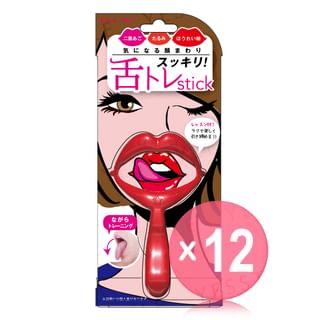LUCKY TRENDY - Tongue Training Stick  (x12) (Bulk Box)