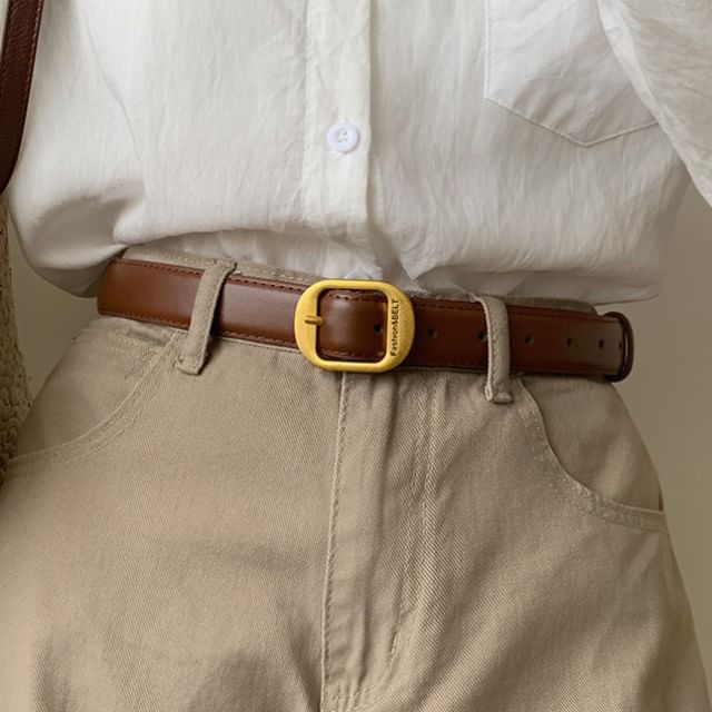 Rofuka-Faux Leather Belt