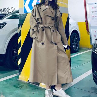 maxi trench coat