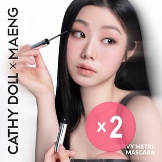 Cathy Doll - x Maeng Curvy Metal Mascara 2pcs Bundle Set