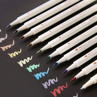 Set of 10: Colored Fine-Tip Markers