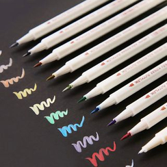 Cute Essentials - Lot de 10 : Marqueurs de couleur à pointe fine Cute Essentials - Lot de 10 : Marqueurs de couleur à pointe fine