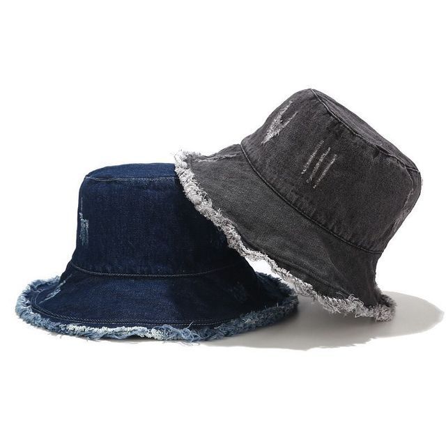 Hatrix-Distressed Denim Bucket Hat