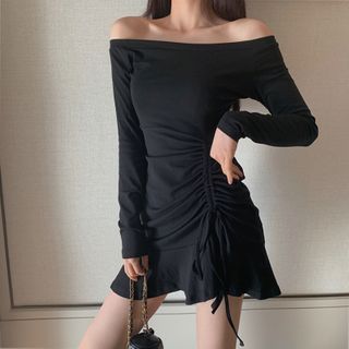 t shirt dress off shoulder